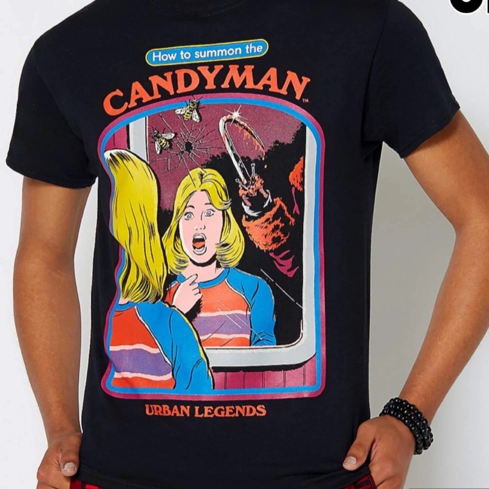 Candyman T-Shirt How to Summon the Candyman Urban Legends Black Size